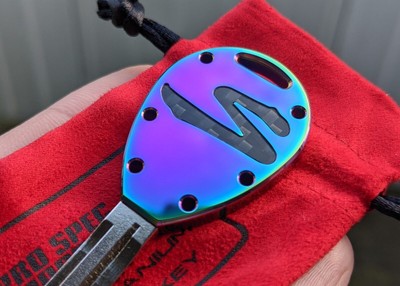 Mk4 Supra Key Blank - Carbon X Titanium Series - Neo Chrome, JZA80 OEM.