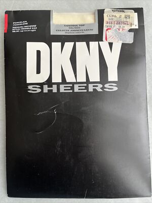 DKNY Sheers Control Top Porcelain Medium Pantyhose Style 113