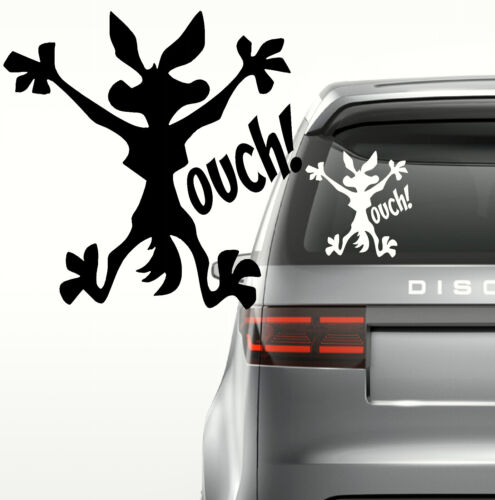 Ouch Coyote Car Sticker Car Decal Sticker Graphic, Window bumper Sticker - Afbeelding 1 van 1