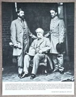 AMERICAN CIVIL WAR VINTAGE PHOTO CONFEDERATE GENERAL ROBERT E LEE & MAJOR CUSTIS