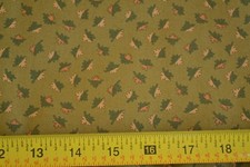 By 1/2 Yd, Gold  Green on Olive Quilt Cotton/Thimbleberries/Autumn Sunset,M8560