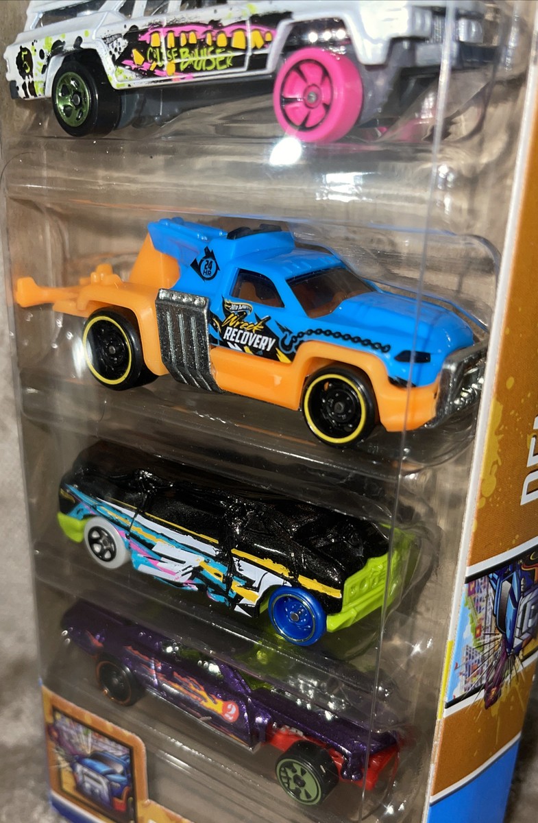 Hot Wheels 5 Vehicle Pack - Demo Destruction (HGY16) *Some Box
