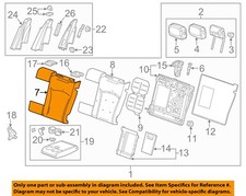 GM OEM 18-19 XTS Seats Tracks Rear Seat Components-Seat Back Cover 84120580