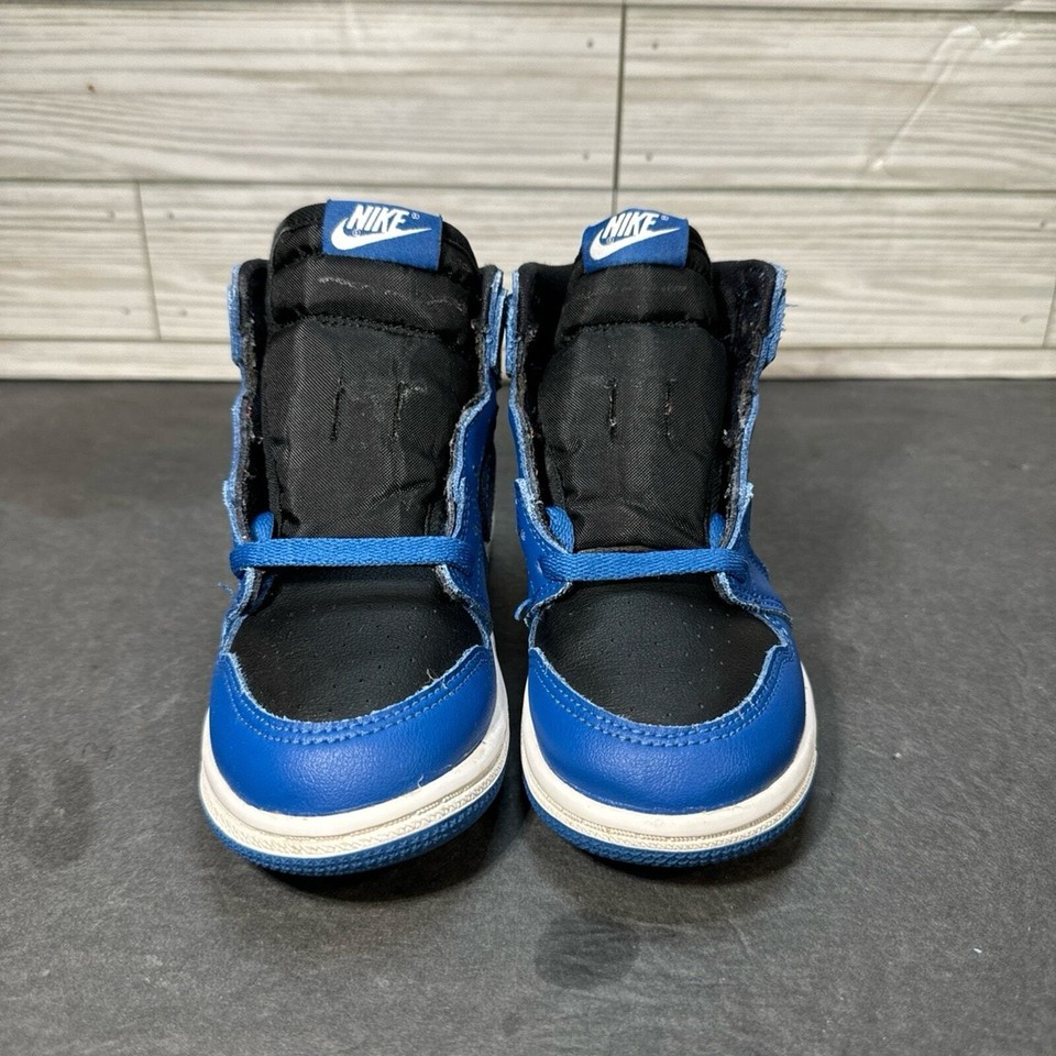 Nike Air Jordan 1 High OG Dark Marina Blue Black TD Little Boy Baby