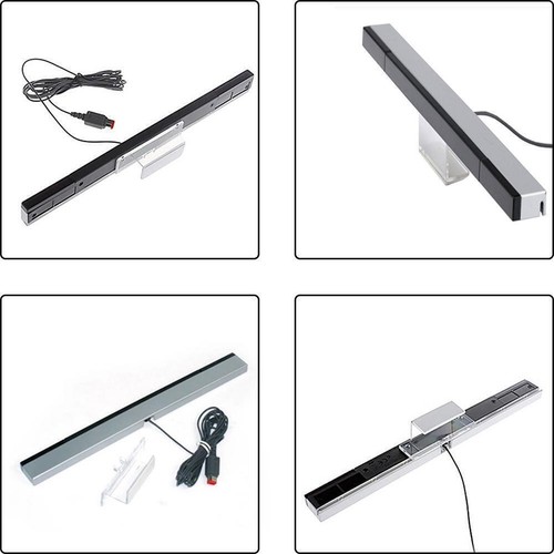 1x MOTION SENSOR BAR For Wii Wii U Wired IR Infrared Inductor Remote ☆ O6C6 - Picture 8 of 10
