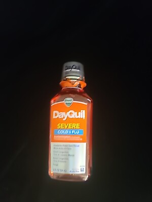 Vicks Dayquil Severe Cold & Flu Max Strength Non-Drowsy Liquid Alcohol Free 12oz