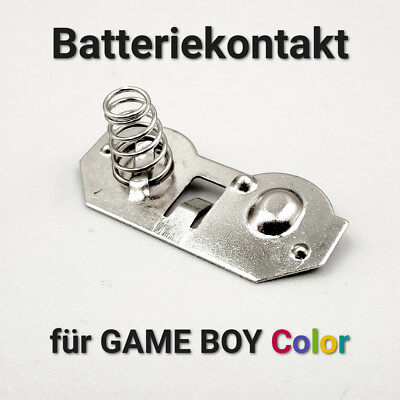   Batteriekontakt für Nintendo GAMEBOY Color Batterie Fach Ersatz Feder GBC CGB