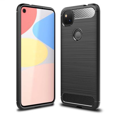 Google Pixel 4a Handyhülle Silikonhülle NALIA Case Cover Carbon matt robust