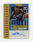 2017-18 PANINI OPTIC TRUE GOLD /10 PRIZM AUTO ALLEN IVERSON 76ERS DOMINATOR