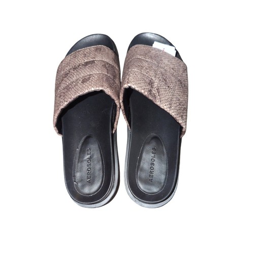 Aerosoles Women’s Leila Grey, Gray Snake SZ 12M Slide Sandal - Picture 2 of 6