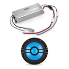Clarion XC2110 Marine Amp with CMSP 101RGB 2 10 Inch RGB Subwoofer
