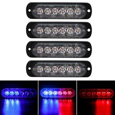 Led Strobe Lights 4 Pack Surface Mount Warning Strobe Lights 6 Led Red Blue Led Strobe Lights 4 Pack Surface Mount Warning Strobe Lights 6 Led Red Blue