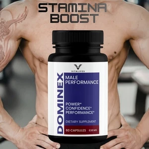 (1 Pack) Dominex Avancé Homme Supplément de soutien de la santé Domi Nex 60 Capsules