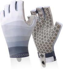 UPF 50 Sun Gloves Uv Protection,Small Medium Fingerless Men Women Gloves for Fi