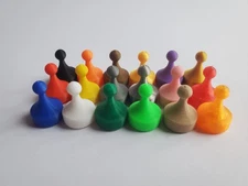 18 Board Game Replacement Pieces Parts Pawns Movers Red Green Blue Yellow & More