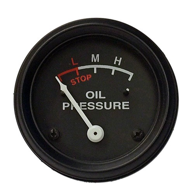 #ad #ad Oil Pressure Gauge 0 30 PSI Black Faceplate Fits John Deere Tractor AM284T $34.99