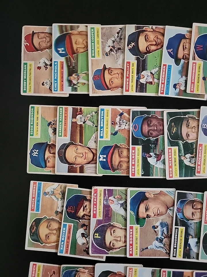 1956 Topps Baseball Starter - 33 Diferentes - Com Bobby Morgan e Harvey Haddix - Imagem 3 de 4