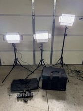 IKAN IB508-v2 LED508DS LED Studio Light w Power Supply Set Of Three Good Working