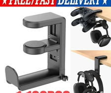 Rotating Headphone Stand Gaming Headset Holder Adjustable Under Desk Hanger LOT