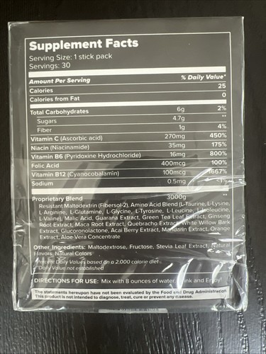BHIP Blue Energy Drink 30 Servings/Stick Packs Exp 6/2027 - New! | eBay