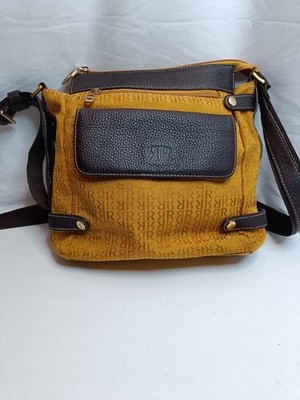 Pedro Rogado Elos Crossbody Bag Canvas Made In Spain Leather Trim