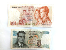 Belgique - Billets de 50 et 20 Francs belges (FB)