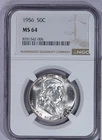1956 Franklin Half Dollar 50C NGC MS64