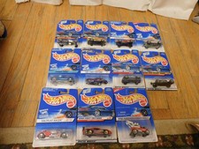 Vintage lot of 11 Hot Wheels Die Cast Cars MOC NRFB 1990's