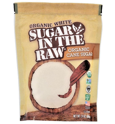 Sugar In The Raw, Organic White Cane Sugar (Pack of 2) 24 oz Bags