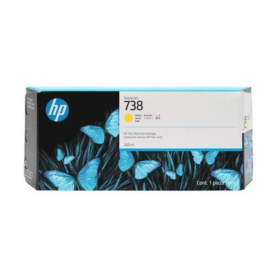 HP 738 (676M8A) gelb Druckerpatrone T850 T950 - MHD 11/2027