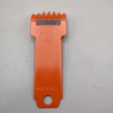 Vintage Fuller Brush Company Orange Metal Brush / Scraper / Rake 4 1/2" USA Made