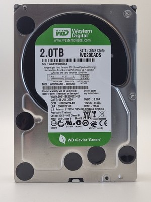 Western Digital WD20EADS - WD Green 2TB Festplatte 5400RPM SATA 3 - 2 TB