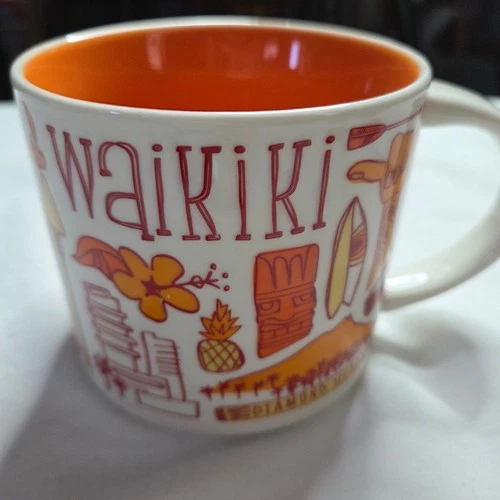 Starbucks Been There Series Waikiki Hawaii Coffee Mug Diamond Head E Komo Mai