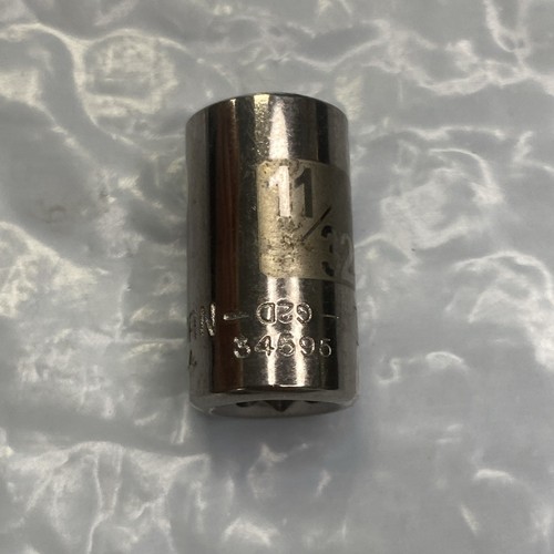 CRAFTSMAN USA 11/32, 1/4 DRIVE, 6 POINT SOCKET G2D 34595 EASY READ - Picture 6 of 8
