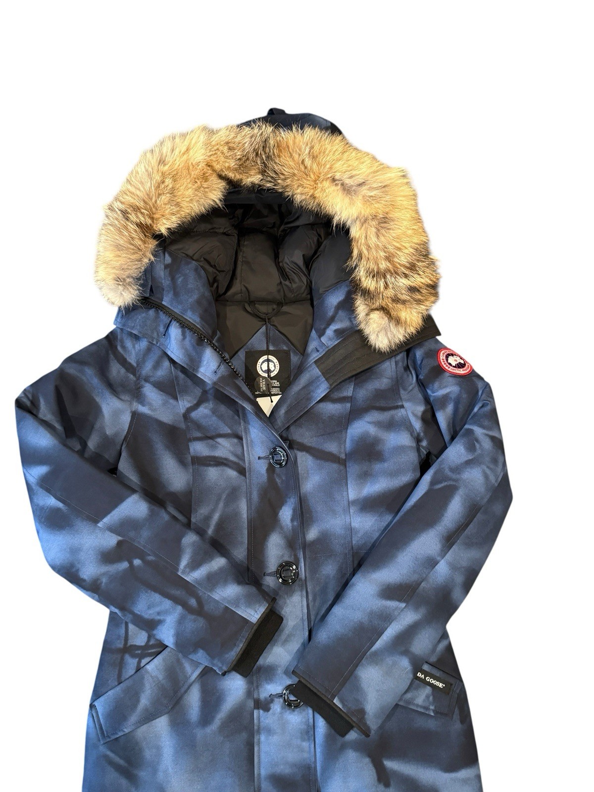 Rare Canada Goose Women's Abstract Camo Rossclair Parka NWT image 3