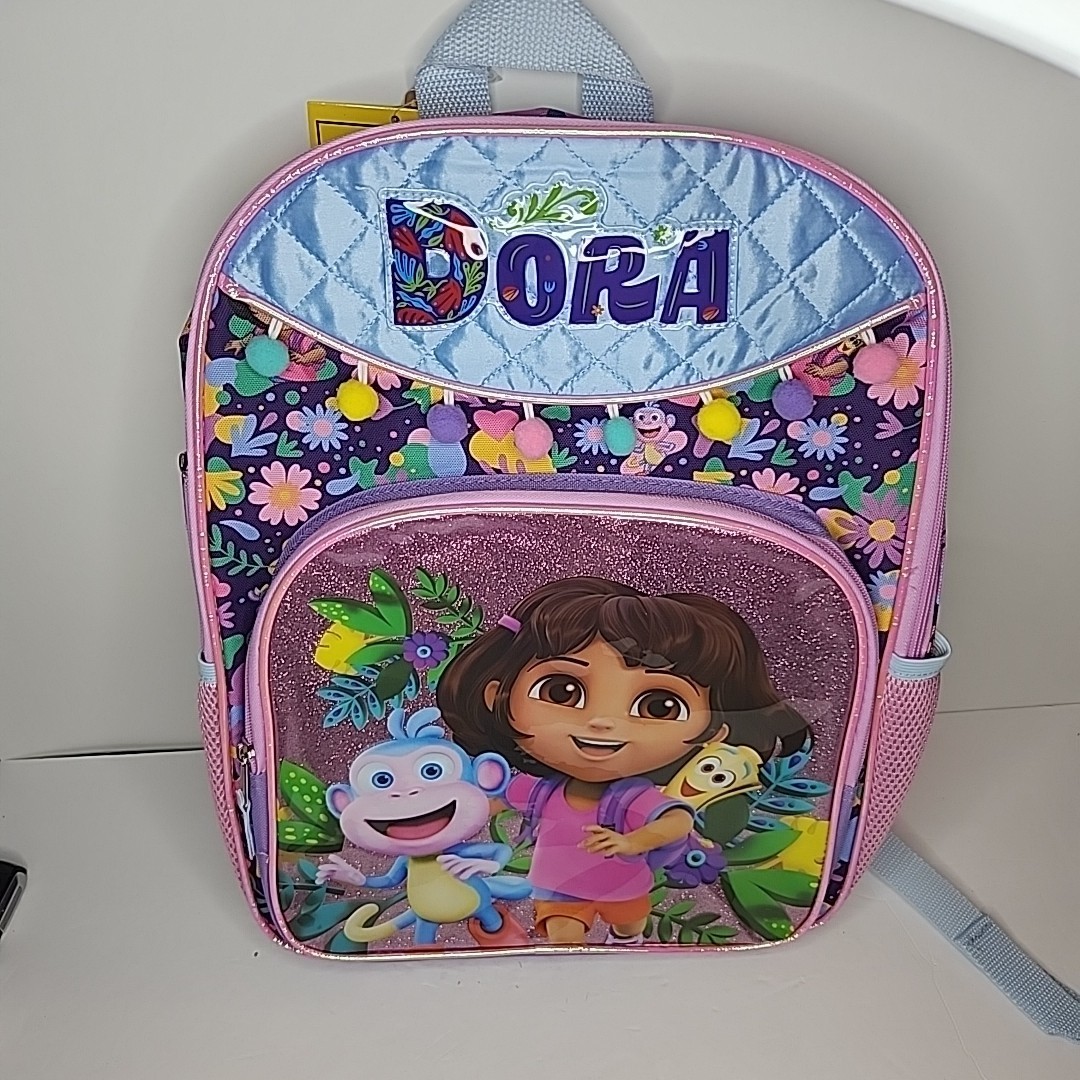 dora mini purple backpack Amazon.com | Girls And Pencil Case, Cute Kids Backpack, Fun School Bag, One Size Dora travels through forests Loungefly Dora the Explorer Mini
