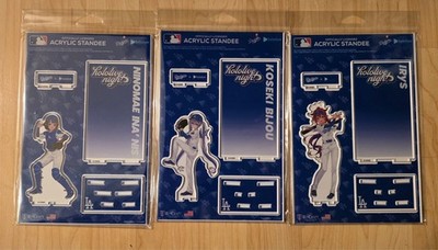 Full Set 2025 LA Dodgers x Hololive Night Acrylic Standee Set Bijou IRyS Ina'Nis