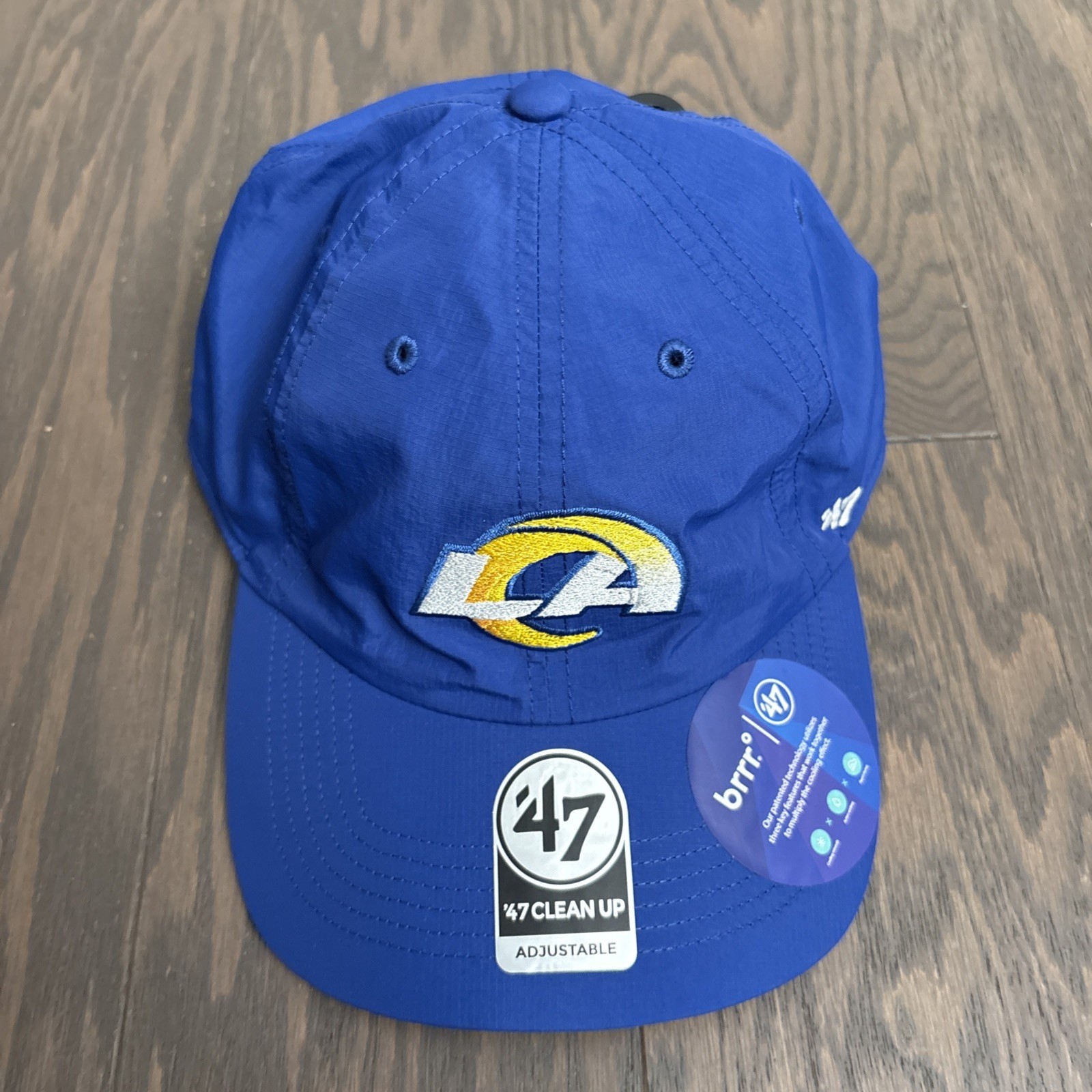 Men’s ‘47 Brand NFL Los Angeles LA Rams Clean Up Adjustable Hat NEW Adjustable