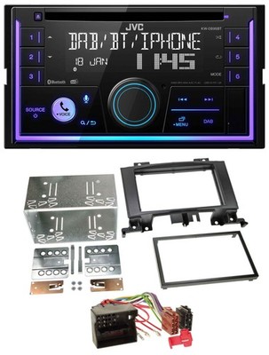 JVC MP3 USB 2DIN DAB Bluetooth CD Car Stereo for Mercedes Sprinter 06 Onwards W906 VW