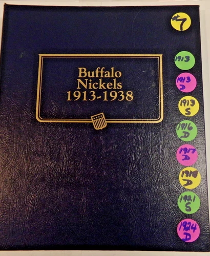 1913 TO 1938  BUFFALO INDIAN HEAD ALBUM  #7