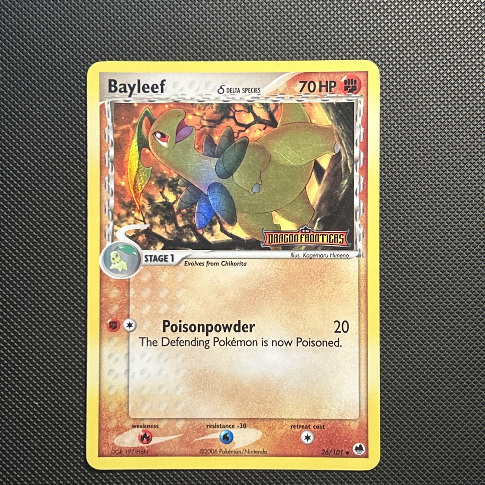 Bayleef (Delta Species) 26/101 Dragon Frontiers Reverse Holo LP
