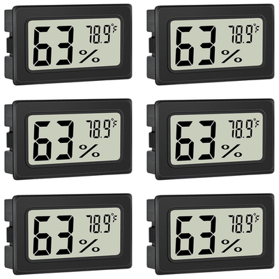 #ad #ad 6 Pack Digital Thermometer Hygrometer Indoor Temperature Humidity Meter LCD $9.77