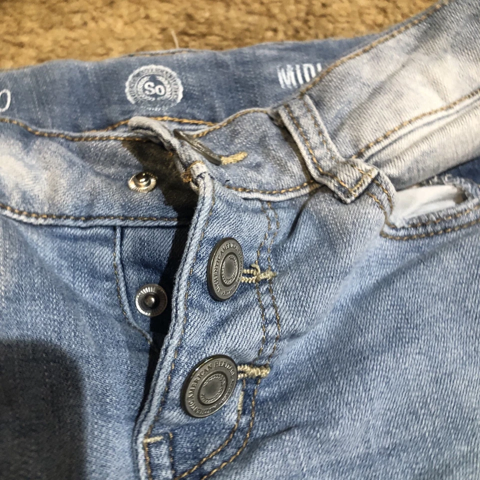 Lot of Girls Stretch Demin  Old Navy & So Shorts -10 - Image 3 of 4