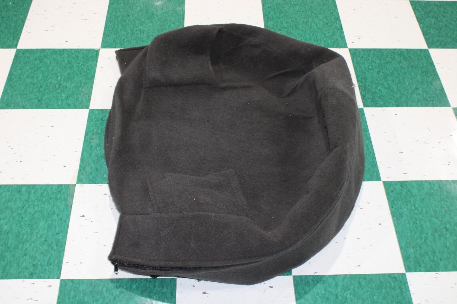 0307 H2 Black Carpeted OEM Rear Interior Spare Tire Cover Trim Factory