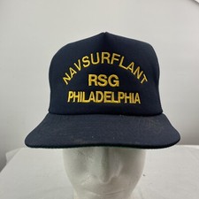 NAVSURFLANT RSG PHILADELPHIA Navy Blue Hat Cap NOS Made In USA
