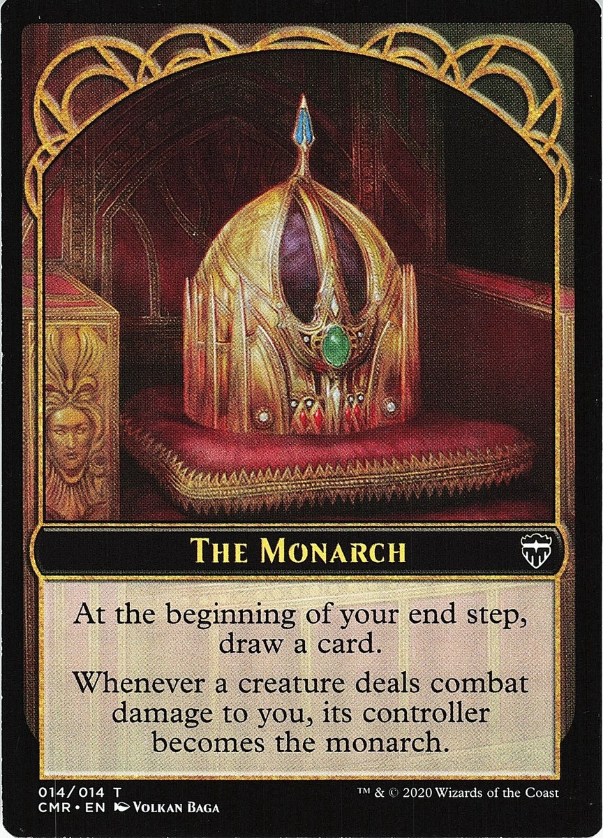 red monarch cards mtg MTG Commander Legends The Monarch Token Card 014/014