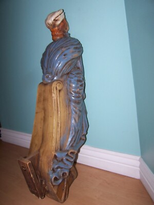 Vintage ALFCO NY Ship's Nautical Figurehead Wall Mount Lady In