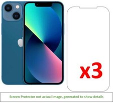 3x iPhone 13 Mini Screen Protector w/ cloth