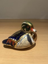 Royal Crown Derby Paperweight - CAROLINA DUCK - Boxed