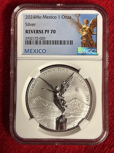 2024 Mexico 1 Onza Silver Reverse Proof Libertad NGC RPR 70 FR Mexico 🇲🇽 Label